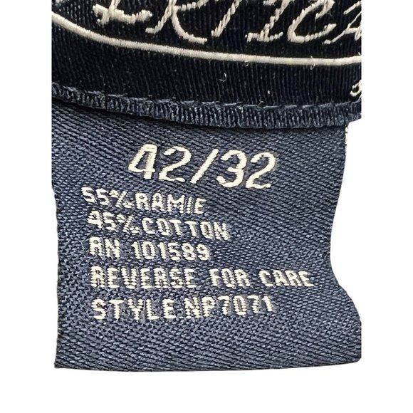 Vertical Sport Mens Brown Corduroy Flat Front Classic Fit Pants Sz 42x32 Retro - Picture 4 of 16